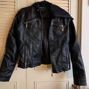 Black Vegan Leather Jacket